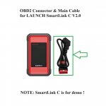 OBD2 Connector and Main Cable for LAUNCH X431 Pro3 Link Scanner